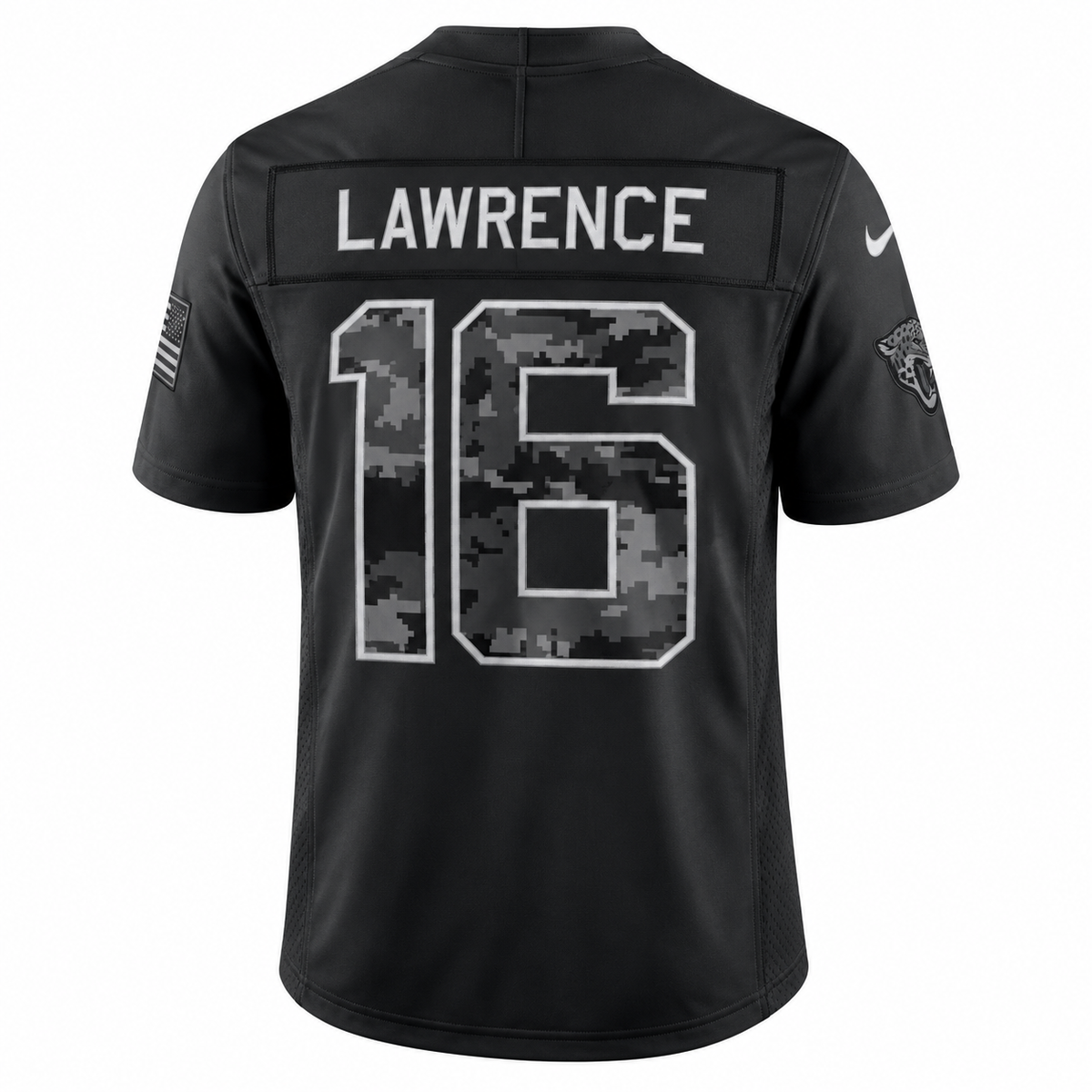 Men’s Trevor Lawrence #16 Jacksonville Jaguars Black Salute to Service Stitched Limited Jersey