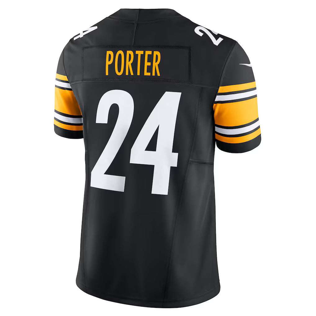 Men's Pittsburgh Steelers Joey Porter Jr. Black Vapor F.U.S.E. Limited Jersey