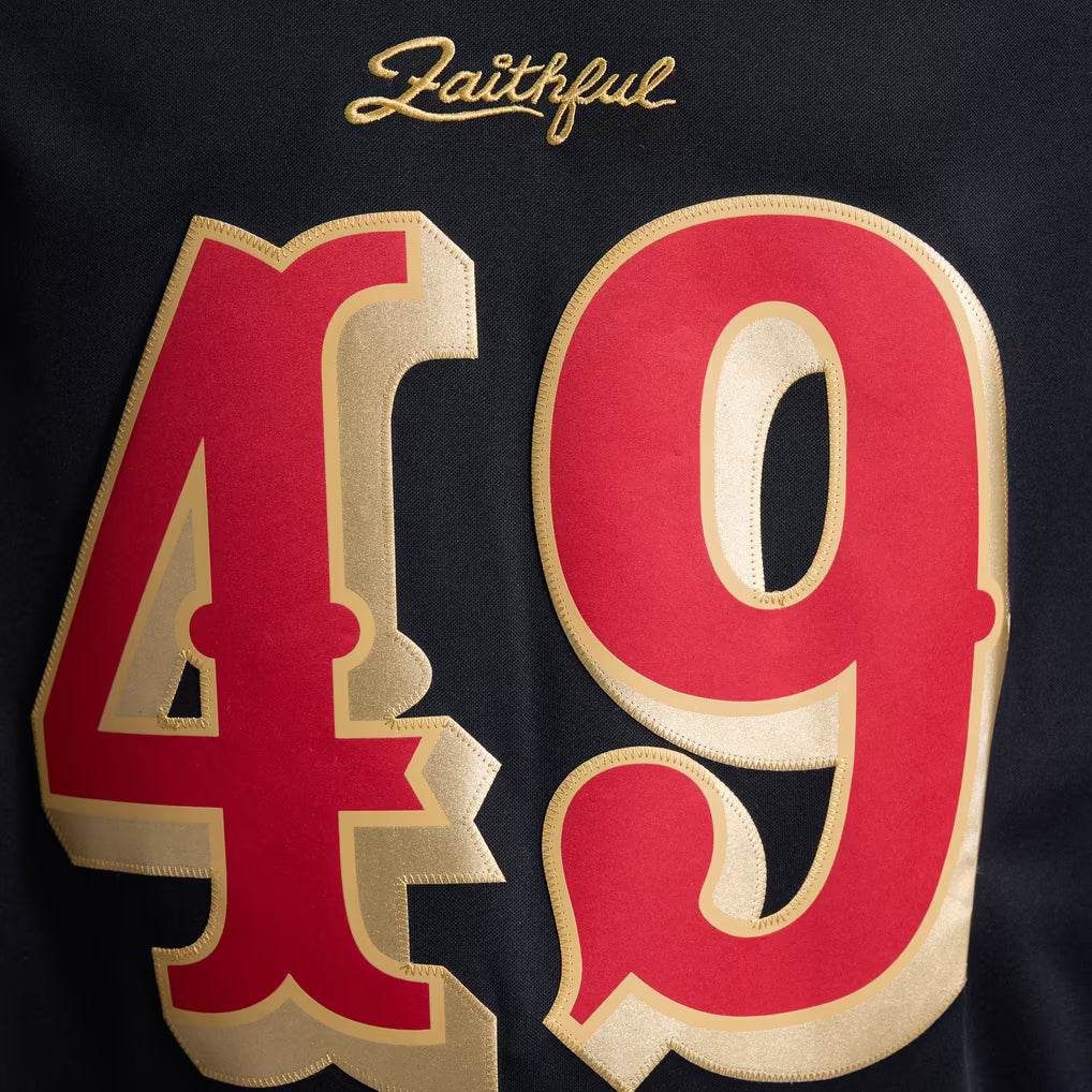 Men's San Francisco 49ers Fred Warner Black Rivalries Collection Stitched Limited Jersey