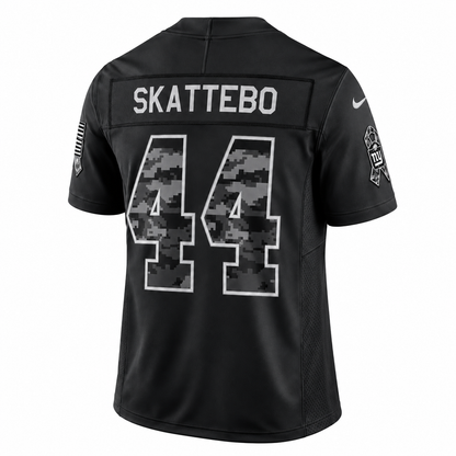 Men’s Cam Skattebo #44 New York Giants Salute to Service Football Fan Jersey – Black