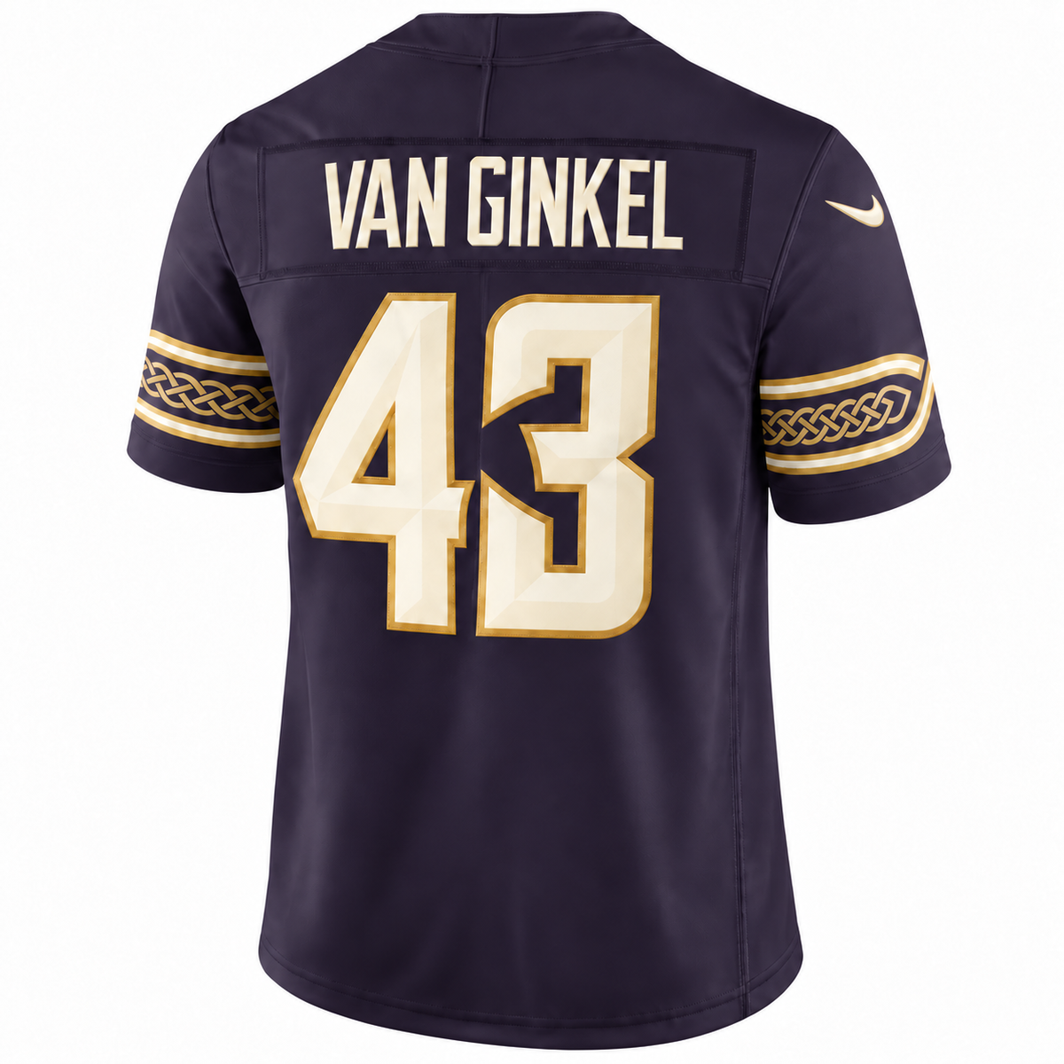 Men’s Andrew Van Ginkel #43 Minnesota Vikings Purple Rivalries Collection Stitched Limited Jersey