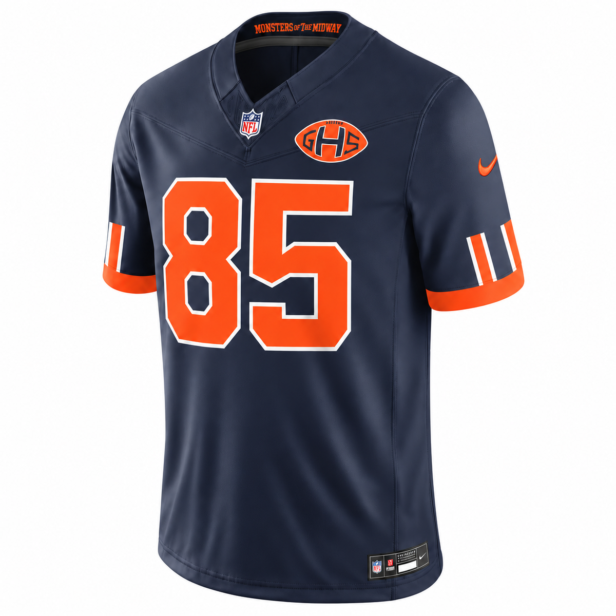 Men's Cole Kmet #85 Navy Chicago Bears 2026 Rivalries Collection Stitched Limited Football Jersey