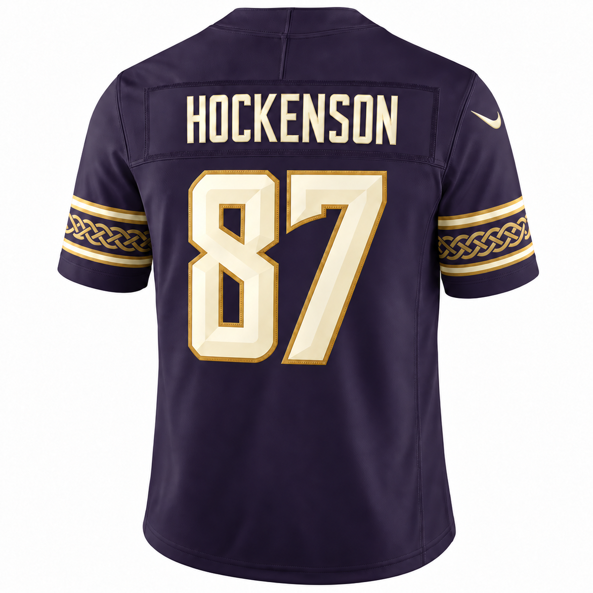 Men’s T.J. Hockenson #87 Minnesota Vikings Purple Rivalries Collection Stitched Limited Jersey