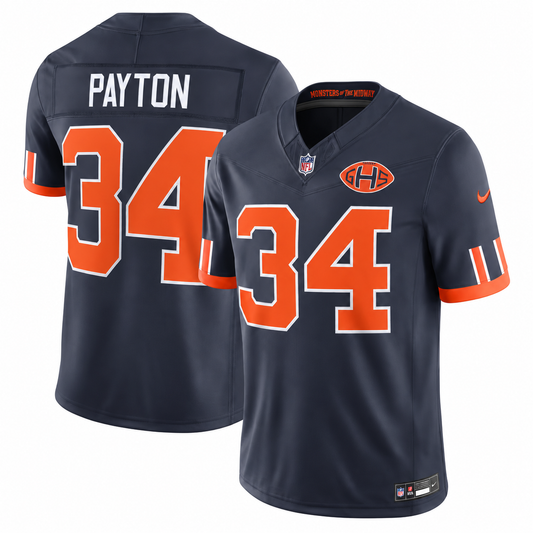 Men's Walter Payton #34 Navy Chicago Bears 2026 Rivalries Collection Stitched Limited Football Jersey
