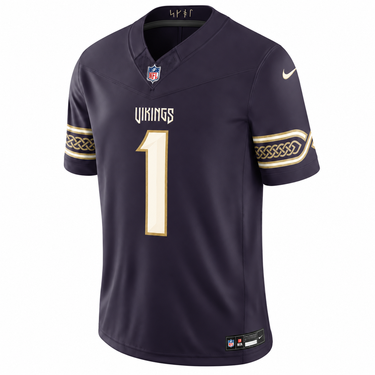 Men’s Kyler Murray #1 Minnesota Vikings Purple Rivalries Collection Stitched Limited Jersey