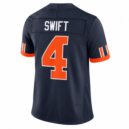 Men's D'Andre Swift #4 Navy Chicago Bears 2026 Rivalries Collection Stitched Limited Football Jersey