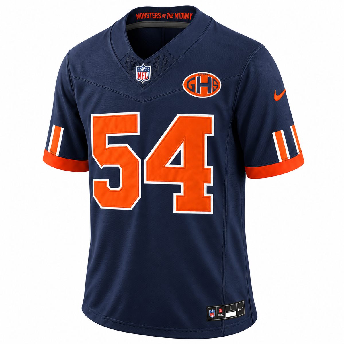 Men's Brian Urlacher #54 Navy Chicago Bears 2026 Rivalries Collection Stitched Limited Football Jersey