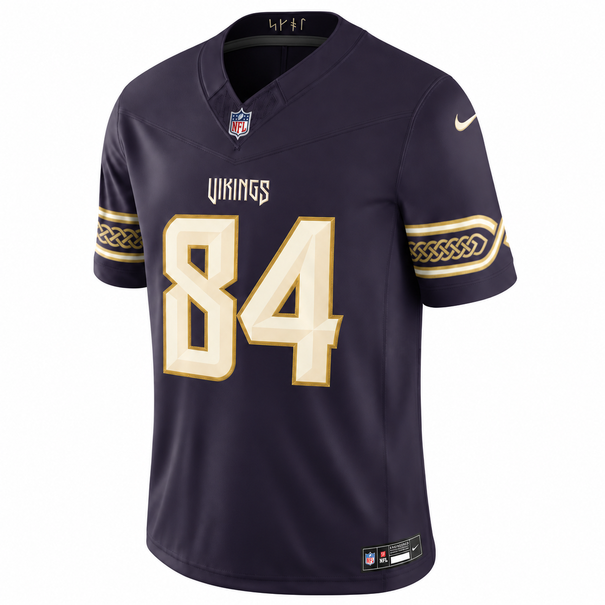 Men’s Randy Moss #84 Minnesota Vikings Purple Rivalries Collection Stitched Limited Jersey