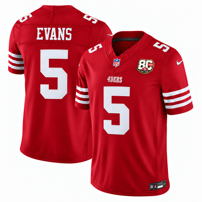 Men's Mike Evans #5 San Francisco 49ers Team Vapor F.U.S.E. Stitched Limited Jersey
