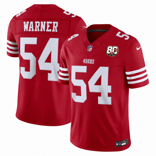 Men's Fred Warner #54 San Francisco 49ers Team Vapor F.U.S.E. Stitched Limited Jersey