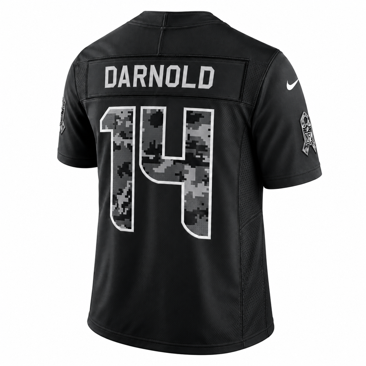 Men’s Sam Darnold #14 Seattle Seahawks 2026 Salute to Service Stitched Limited Jersey – Black