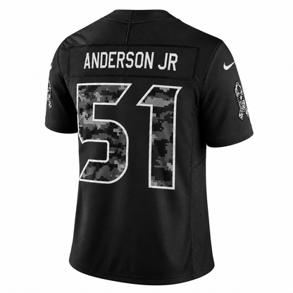 Men’s Will Anderson Jr. #51 Houston Texans 2026 Salute to Service Stitched Limited Jersey – Black