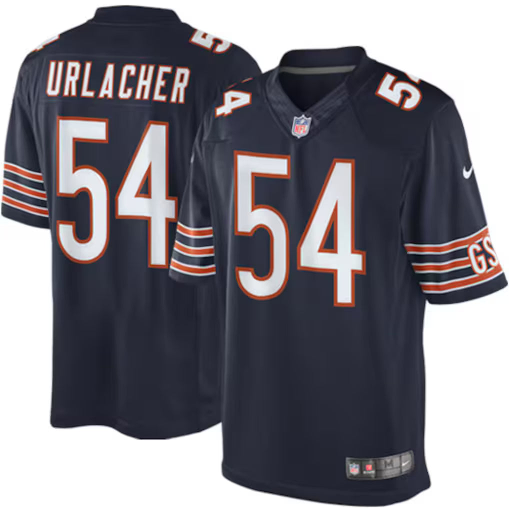 Men's Chicago Bears Brian Urlacher Navy Blue Team Color Limited Jersey