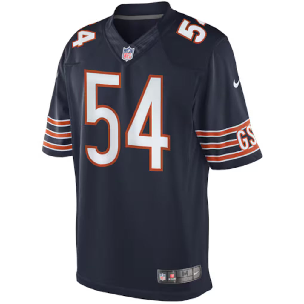 Men's Chicago Bears Brian Urlacher Navy Blue Team Color Limited Jersey