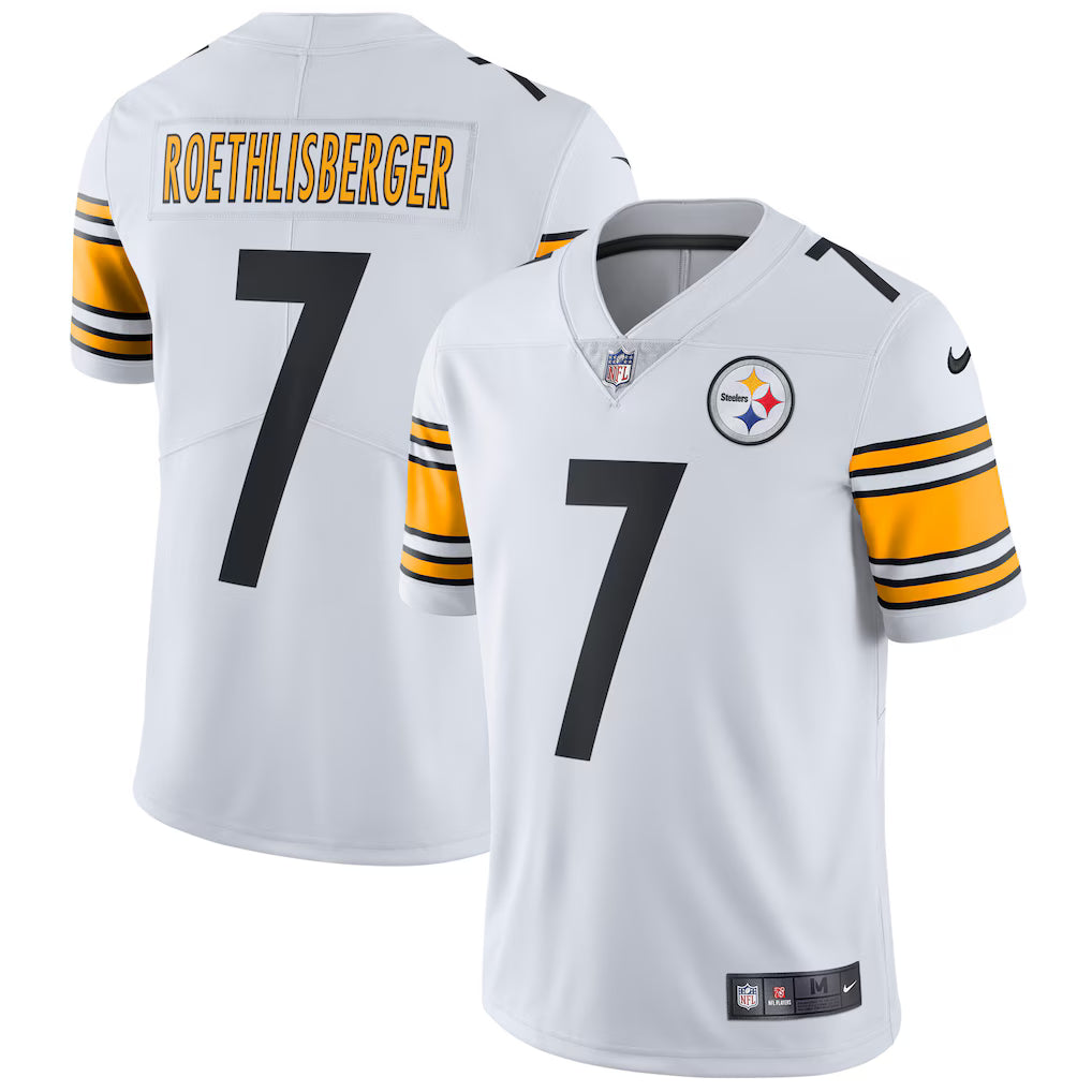 Men's Pittsburgh Steelers Ben Roethlisberger White Vapor Untouchable Limited Player Jersey