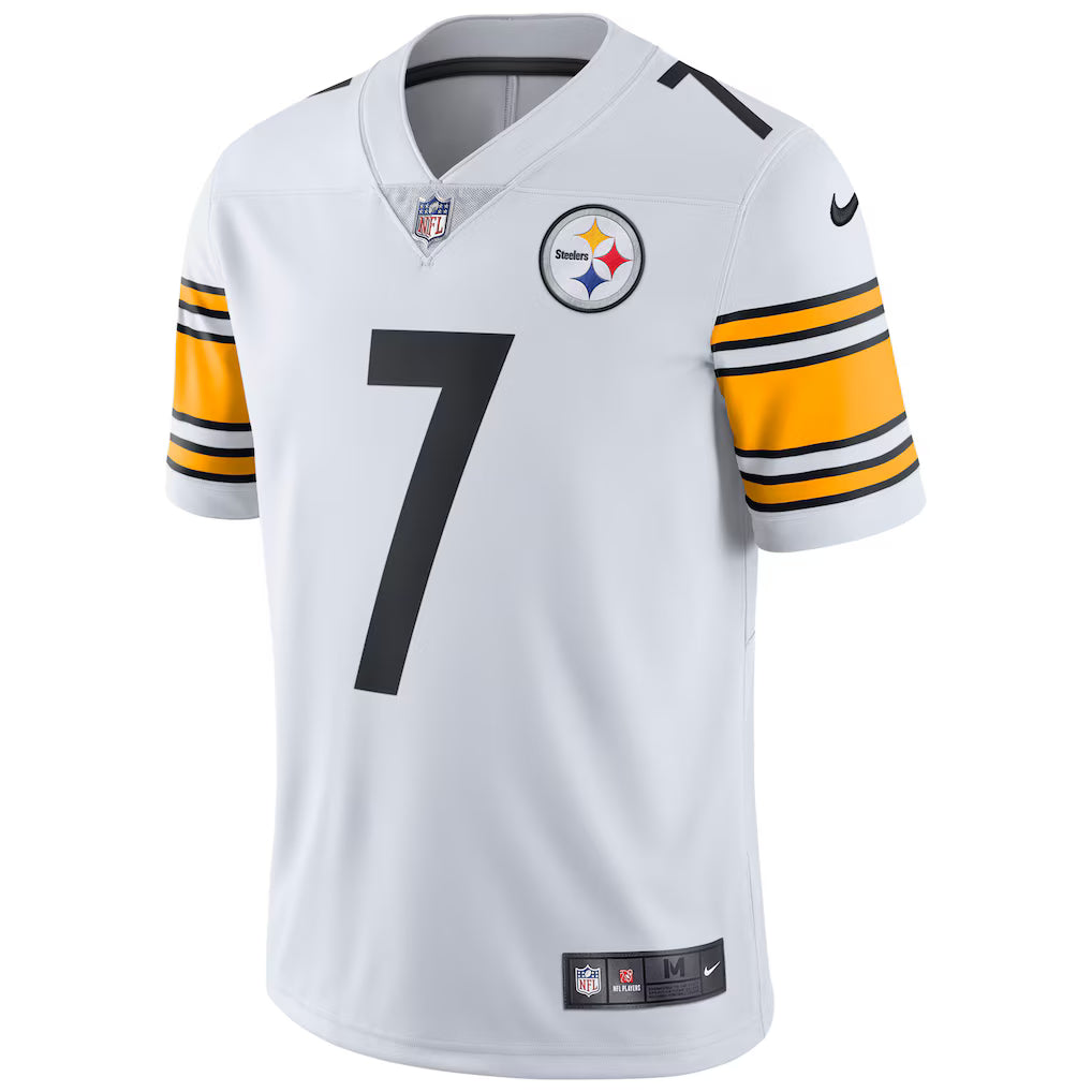 Men's Pittsburgh Steelers Ben Roethlisberger White Vapor Untouchable Limited Player Jersey