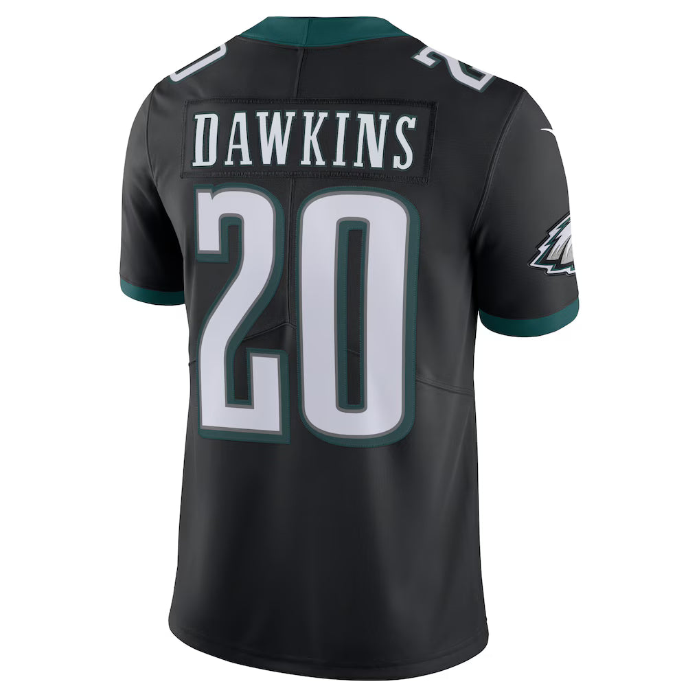 Men's Brian Dawkins Black Philadelphia Eagles Alternate Game Retired Player Limited Jersey