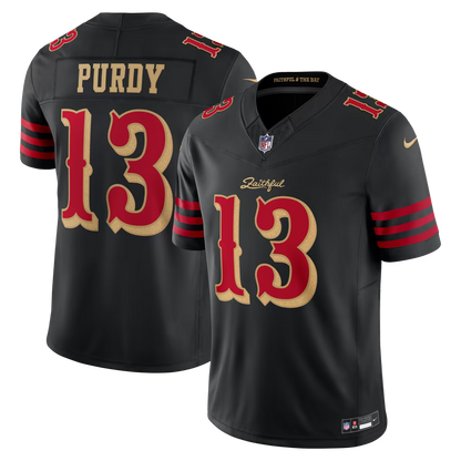 Brock Purdy San Francisco 49ers Rivalries Collection Stitched Limited Jersey - Black