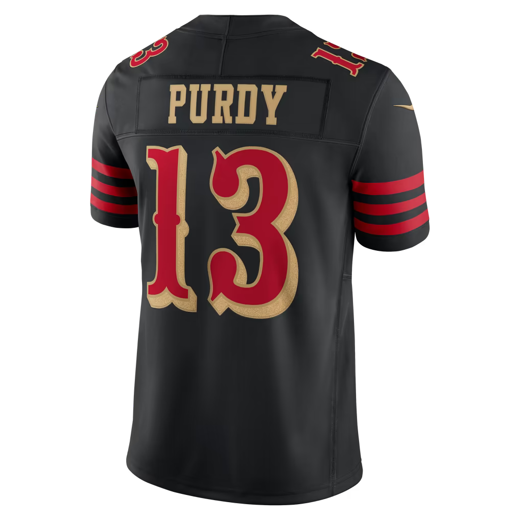 Brock Purdy San Francisco 49ers Rivalries Collection Stitched Limited Jersey - Black