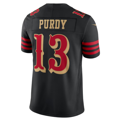 Brock Purdy San Francisco 49ers Rivalries Collection Stitched Limited Jersey - Black