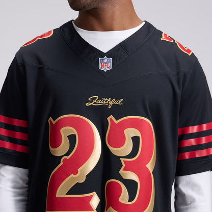 Christian McCaffrey San Francisco 49ers Rivalries Collection Stitched Limited Jersey - Black