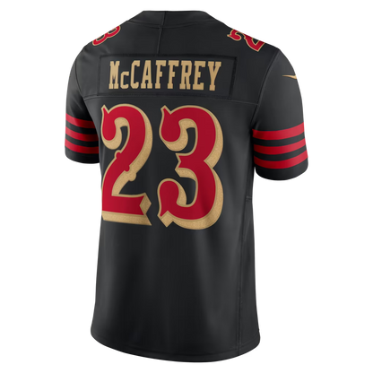 Christian McCaffrey San Francisco 49ers Rivalries Collection Stitched Limited Jersey - Black