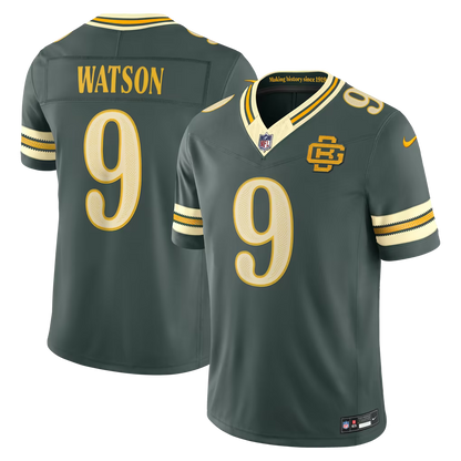Men's Christian Watson Green Bay Packers 2026 Rivalries Collection Stitched Limited Jersey - Green