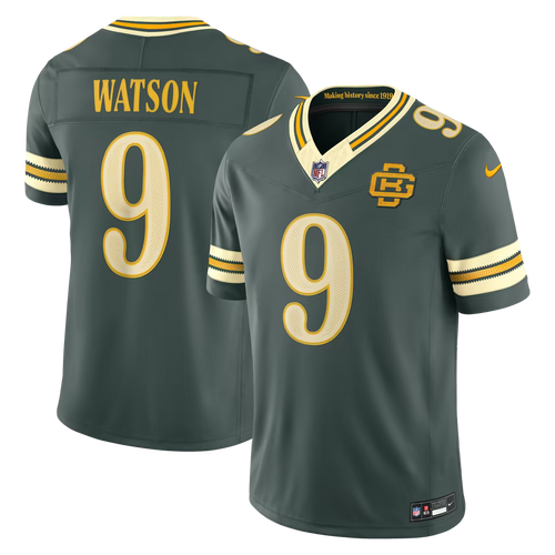 Men's Christian Watson Green Bay Packers 2026 Rivalries Collection Stitched Limited Jersey - Green