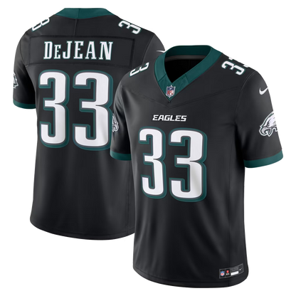 Men's Philadelphia Eagles Cooper DeJean Kelly Green Alternate Vapor F.U.S.E. Stitched Limited Jersey