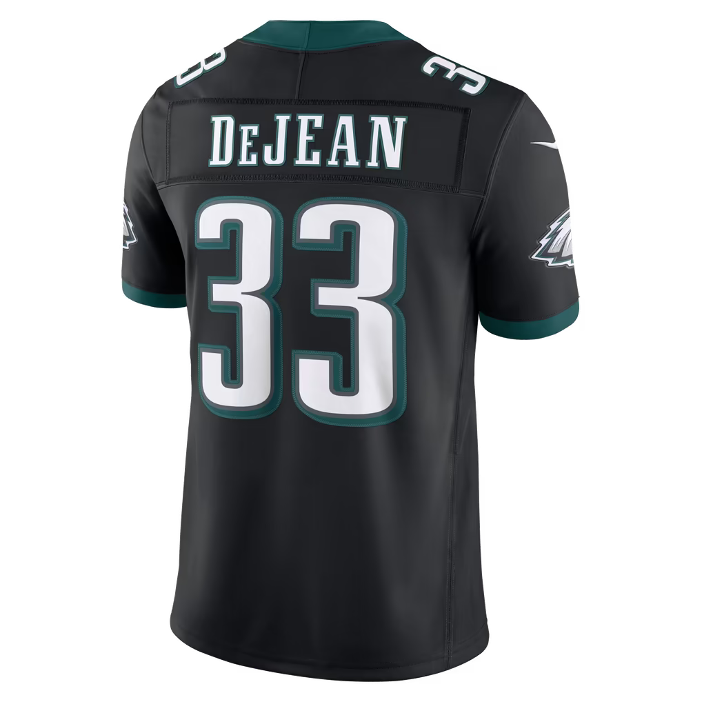 Men's Philadelphia Eagles Cooper DeJean Kelly Green Alternate Vapor F.U.S.E. Stitched Limited Jersey