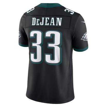 Men's Philadelphia Eagles Cooper DeJean Kelly Green Alternate Vapor F.U.S.E. Stitched Limited Jersey