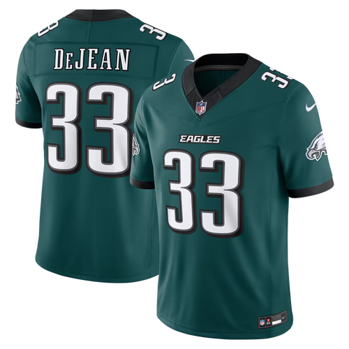 Men's Philadelphia Eagles Cooper DeJean Kelly Green Alternate Vapor F.U.S.E. Stitched Limited Jersey