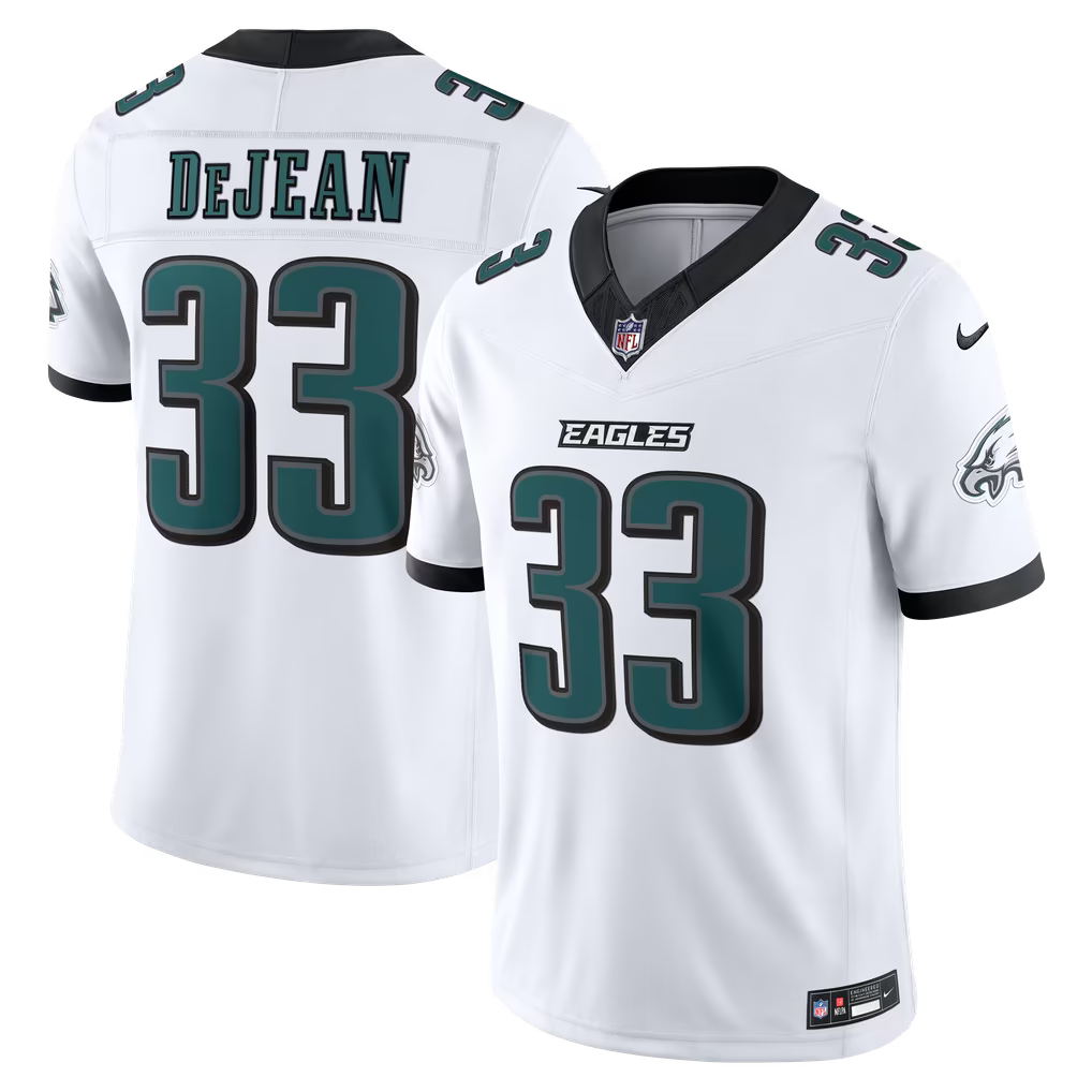 Men's Philadelphia Eagles Cooper DeJean Kelly Green Alternate Vapor F.U.S.E. Stitched Limited Jersey
