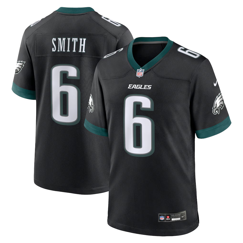 Men's DeVonta Smith Black Philadelphia Eagles Alternate Game Jersey