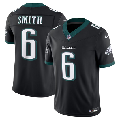 Men's Philadelphia Eagles DeVonta Smith Kelly Green Alternate Vapor F.U.S.E. Stitched Limited Jersey