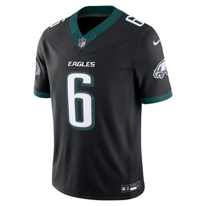 Men's Philadelphia Eagles DeVonta Smith Kelly Green Alternate Vapor F.U.S.E. Stitched Limited Jersey