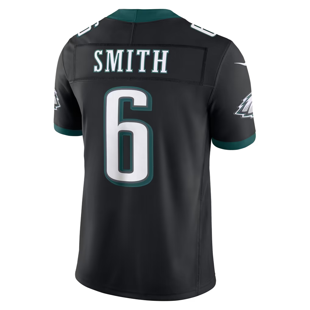 Men's Philadelphia Eagles DeVonta Smith Kelly Green Alternate Vapor F.U.S.E. Stitched Limited Jersey
