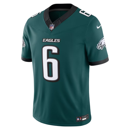 Men's Philadelphia Eagles DeVonta Smith Kelly Green Alternate Vapor F.U.S.E. Stitched Limited Jersey
