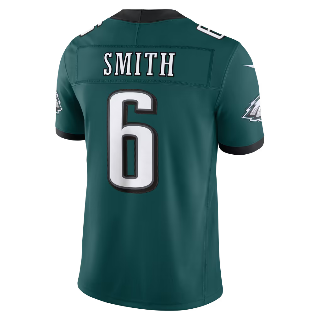 Men's Philadelphia Eagles DeVonta Smith Kelly Green Alternate Vapor F.U.S.E. Stitched Limited Jersey