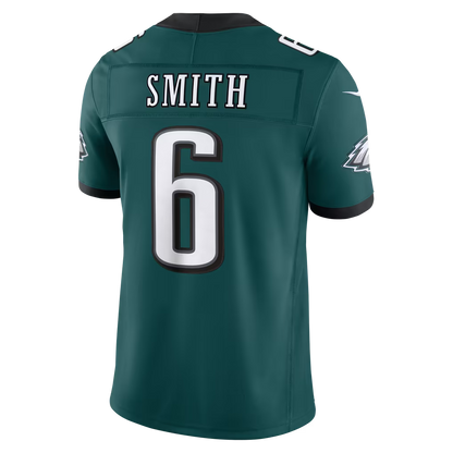 Men's Philadelphia Eagles DeVonta Smith Kelly Green Alternate Vapor F.U.S.E. Stitched Limited Jersey