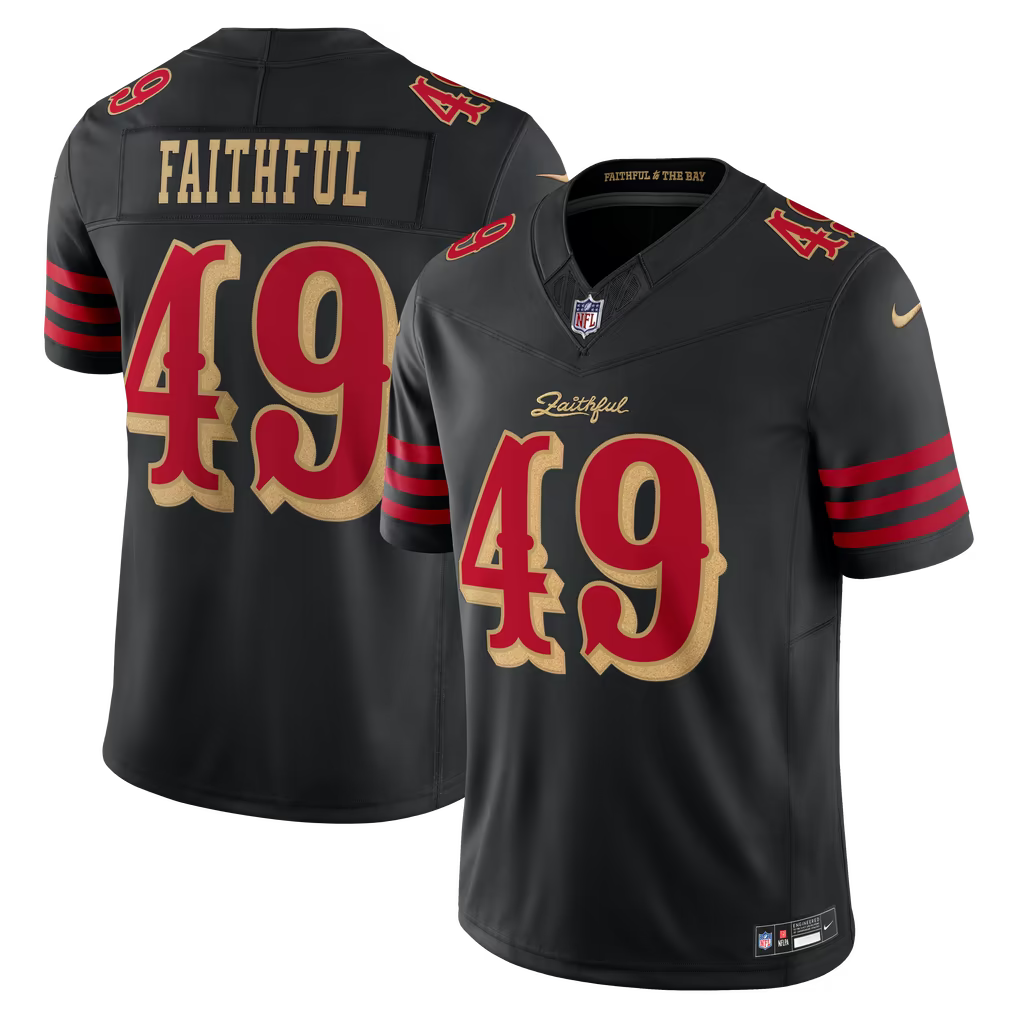 Men's San Francisco 49ers Fred Warner Black Rivalries Collection Stitched Limited Jersey