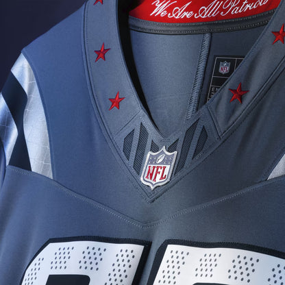 Hunter Henry New England Patriots Nike Rivalries Collection Stitched Limited Jersey - Blue