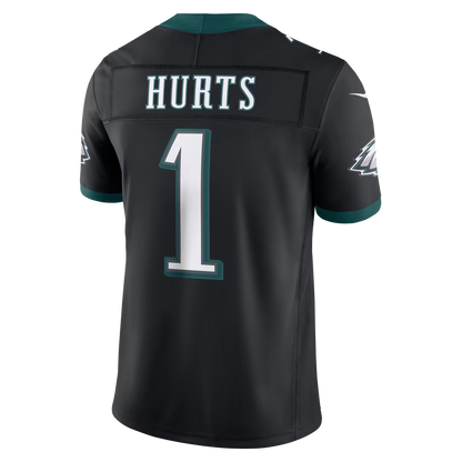 Men's Philadelphia Eagles Jalen Hurts Black Alternate Vapor F.U.S.E. Stitched Limited Jersey