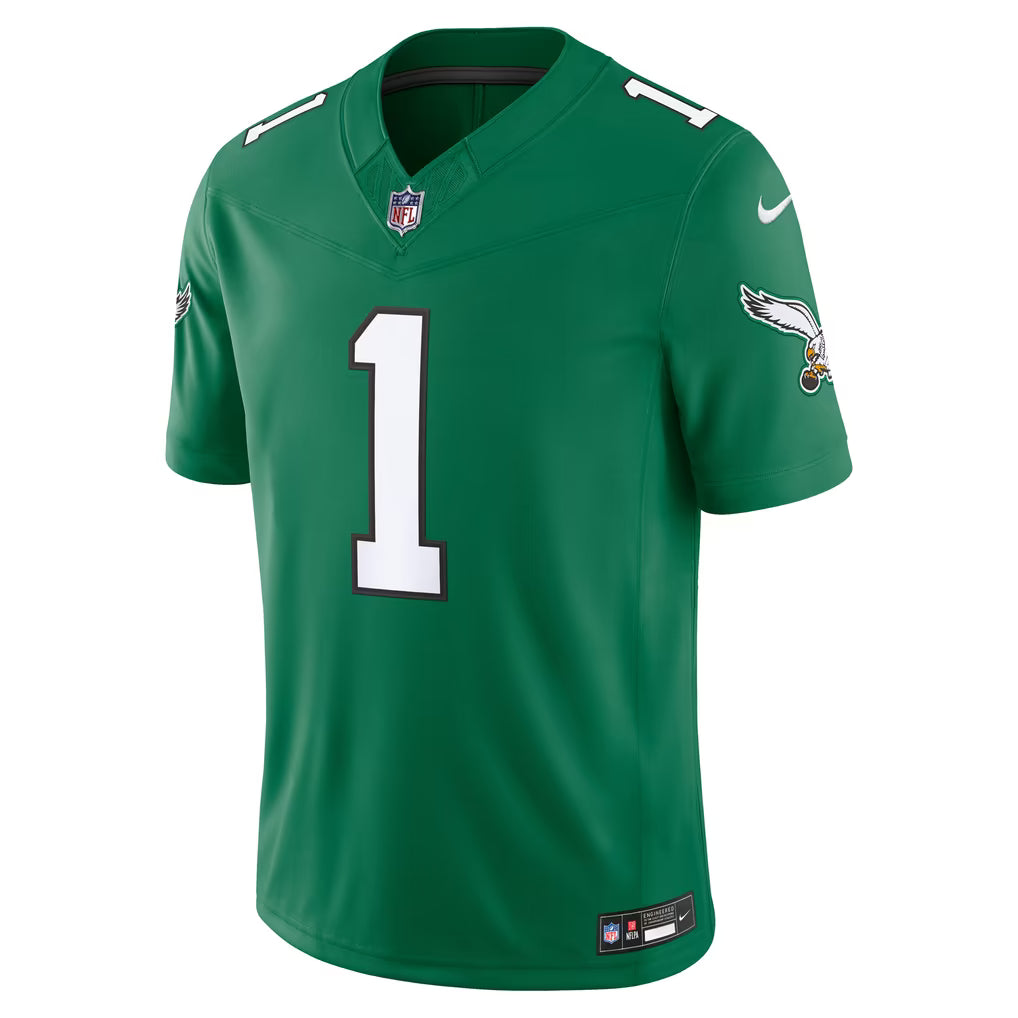 Men's Philadelphia Eagles Jalen Hurts Black Alternate Vapor F.U.S.E. Stitched Limited Jersey