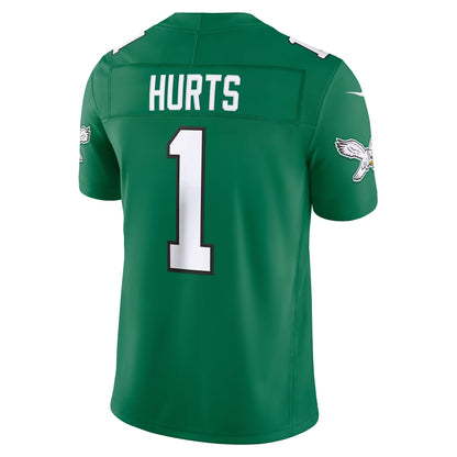 Men's Philadelphia Eagles Jalen Hurts Black Alternate Vapor F.U.S.E. Stitched Limited Jersey