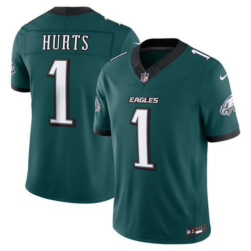 Men's Philadelphia Eagles Jalen Hurts Black Alternate Vapor F.U.S.E. Stitched Limited Jersey