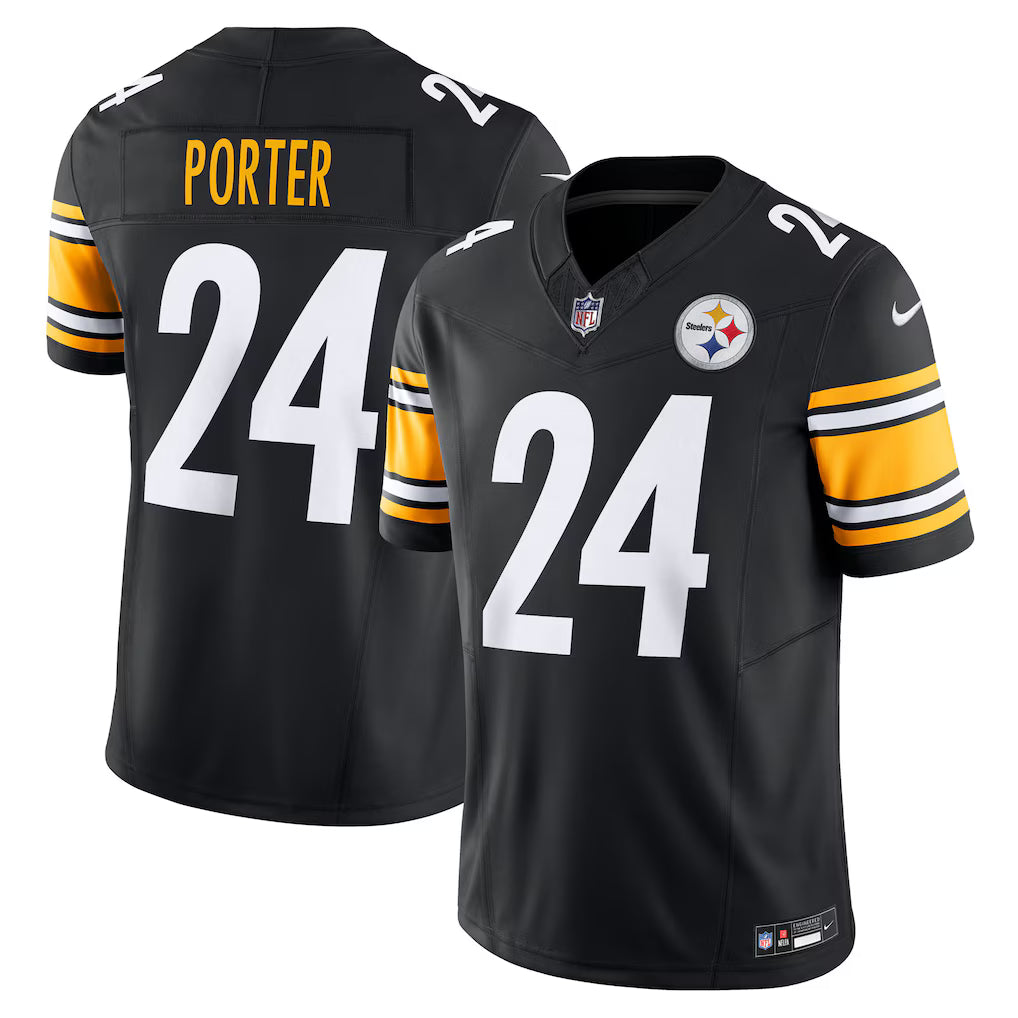 Men's Pittsburgh Steelers Joey Porter Jr. Black Vapor F.U.S.E. Limited Jersey