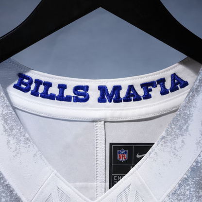 Men's Josh Allen White Buffalo Bills Rivalries Collection Stitched Limited Jersey