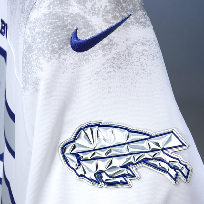 Men's Josh Allen White Buffalo Bills Rivalries Collection Stitched Limited Jersey