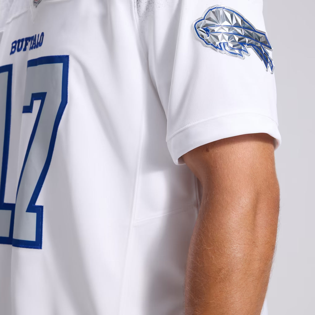 Men's Josh Allen White Buffalo Bills Rivalries Collection Stitched Limited Jersey